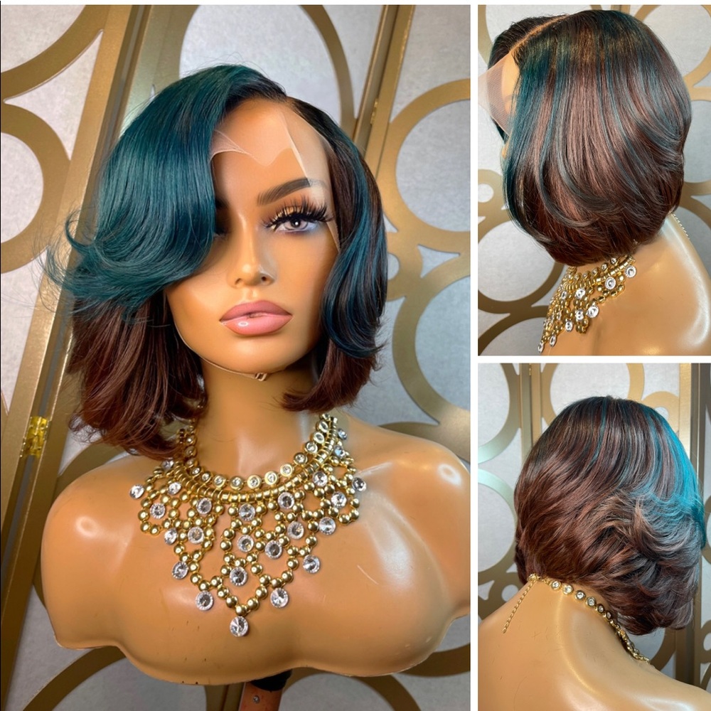 Closure Wig with frontal effect